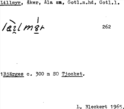 Bild på arkivkortet för arkivposten Lillmyr