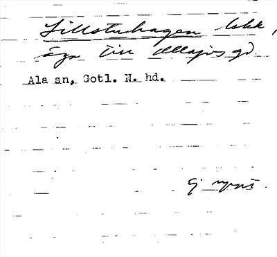 Bild på arkivkortet för arkivposten Lillstuhagen