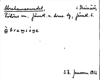 Bild på arkivkortet för arkivposten Abrahamssundet