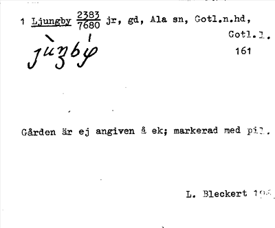 Bild på arkivkortet för arkivposten Ljungby