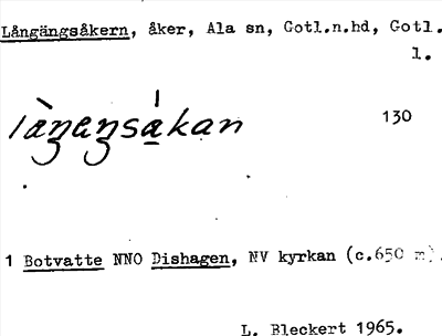 Bild på arkivkortet för arkivposten Långängsåkern