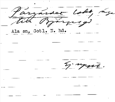 Bild på arkivkortet för arkivposten Pärgärdet