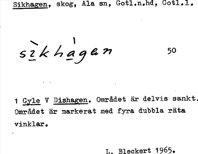 Bild på arkivkortet för arkivposten Sikhagen