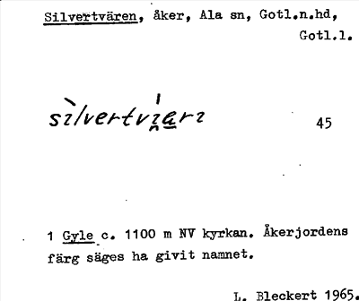 Bild på arkivkortet för arkivposten Silvertvären