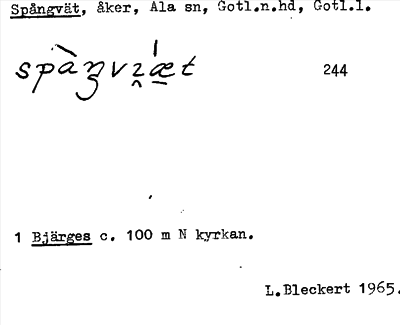 Bild på arkivkortet för arkivposten Spångvät