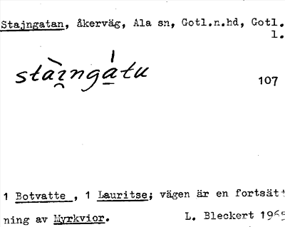Bild på arkivkortet för arkivposten Stajngatan