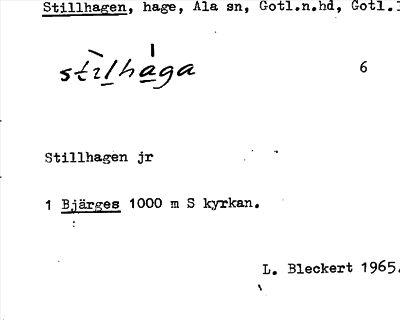 Bild på arkivkortet för arkivposten Stillhagen
