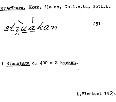 Bild på arkivkortet för arkivposten Stugåkern