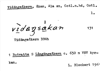 Bild på arkivkortet för arkivposten Vidängsåkern