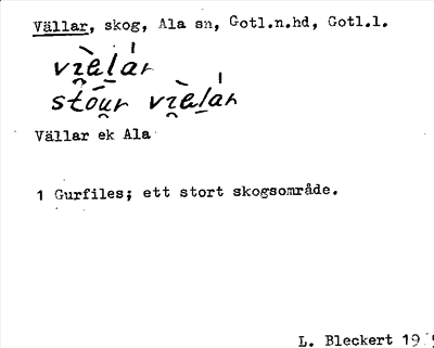 Bild på arkivkortet för arkivposten Vällar