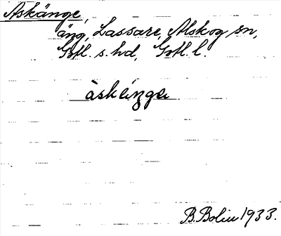 Bild på arkivkortet för arkivposten Askänge