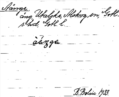 Bild på arkivkortet för arkivposten Aänge