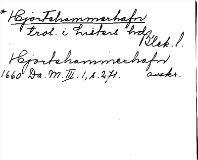 Bild på arkivkortet för arkivposten *Hjortehammerhafn