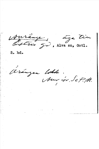 Bild på arkivkortet för arkivposten Auränge