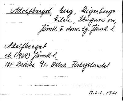 Bild på arkivkortet för arkivposten Adolfberget