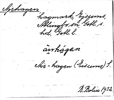 Bild på arkivkortet för arkivposten Ajrhagen