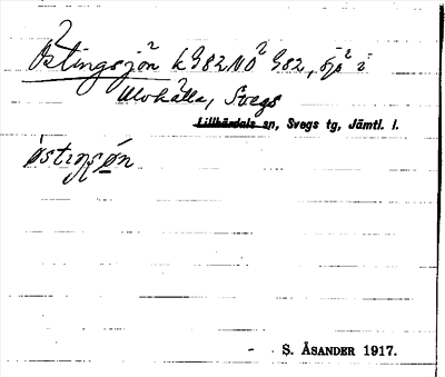 Bild på arkivkortet för arkivposten Östingsjön