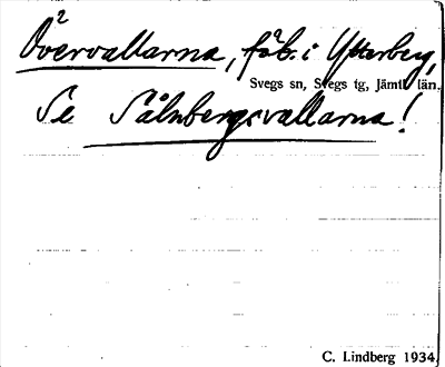 Bild på arkivkortet för arkivposten Övervallarna, se Sålnbergsvallarna
