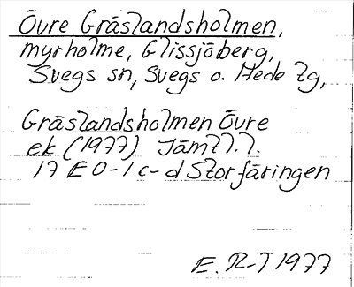 Bild på arkivkortet för arkivposten Övre Gräslandsholmen