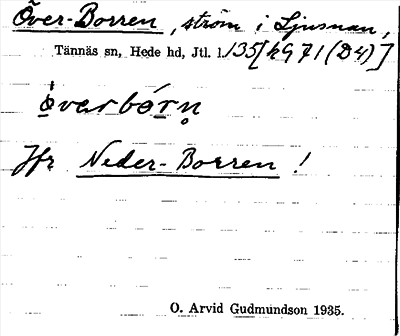 Bild på arkivkortet för arkivposten Över-Borren