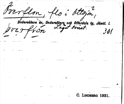 Bild på arkivkortet för arkivposten Överflon