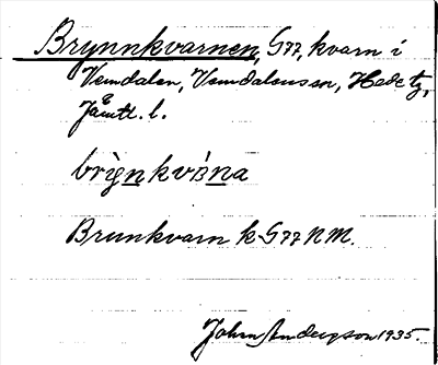 Bild på arkivkortet för arkivposten Brynnkvarnen
