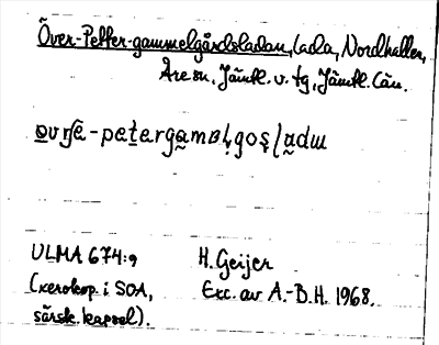 Bild på arkivkortet för arkivposten Över-Petter-gammelgårdsladan