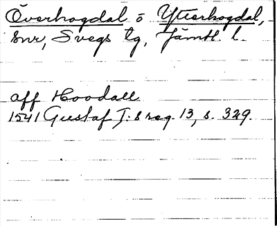 Bild på arkivkortet för arkivposten Överhogdal o Ytterhogdal