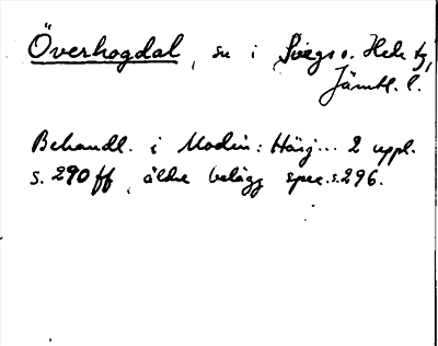 Bild på arkivkortet för arkivposten Överhogdal