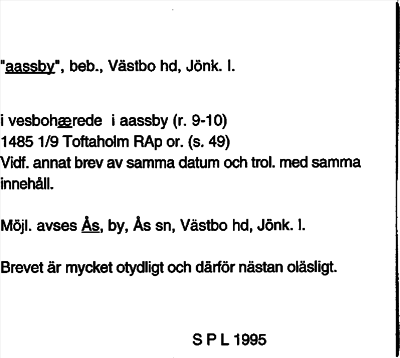 Bild på arkivkortet för arkivposten »aassby»