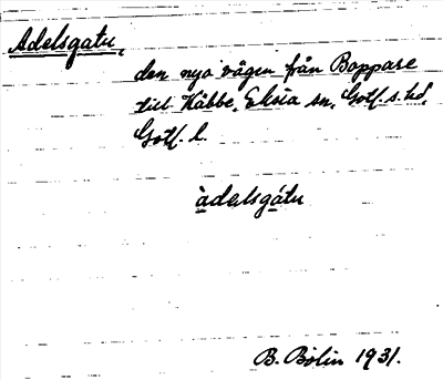 Bild på arkivkortet för arkivposten Adelsgatu