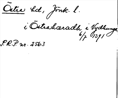 Bild på arkivkortet för arkivposten Östra