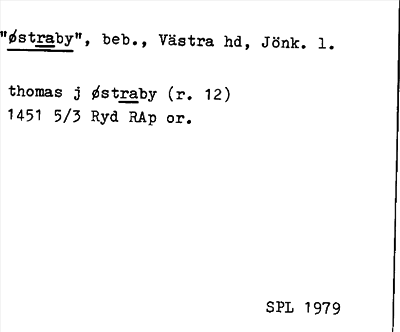 Bild på arkivkortet för arkivposten »østraby»