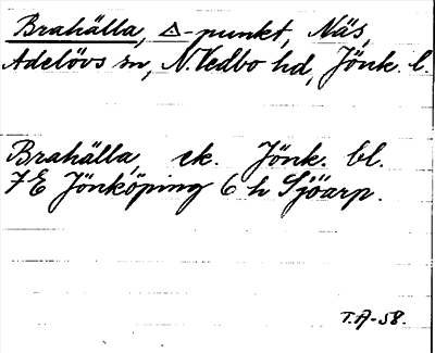 Bild på arkivkortet för arkivposten Brahälla