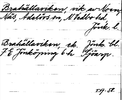 Bild på arkivkortet för arkivposten Brahällaviken
