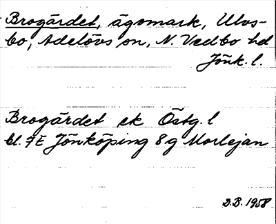 Bild på arkivkortet för arkivposten Brogärdet