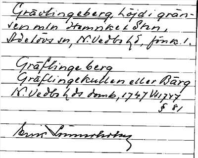 Bild på arkivkortet för arkivposten Grävlingeberg