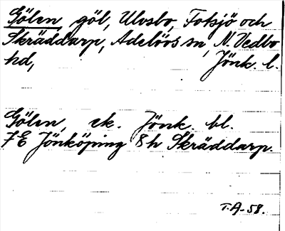 Bild på arkivkortet för arkivposten Gölen