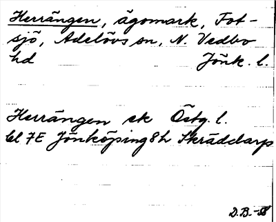 Bild på arkivkortet för arkivposten Herrängen