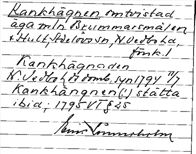 Bild på arkivkortet för arkivposten Kankhägnen