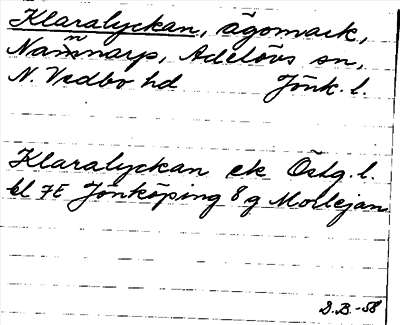 Bild på arkivkortet för arkivposten Klaralyckan