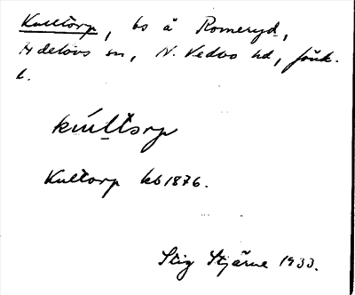 Bild på arkivkortet för arkivposten Kulltorp
