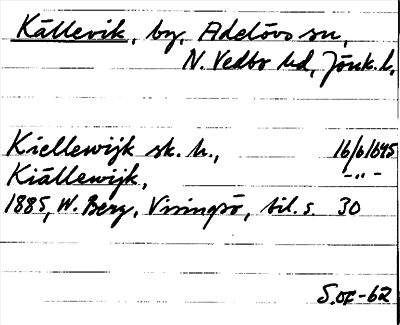 Bild på arkivkortet för arkivposten Källevik