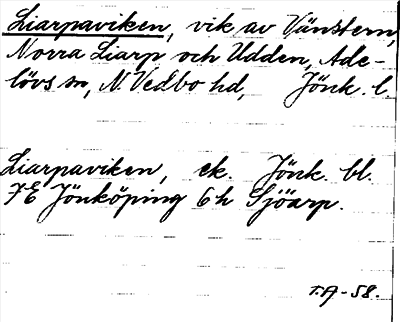 Bild på arkivkortet för arkivposten Liarpaviken