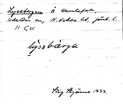 Bild på arkivkortet för arkivposten Lysebergen