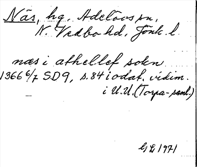 Bild på arkivkortet för arkivposten Näs