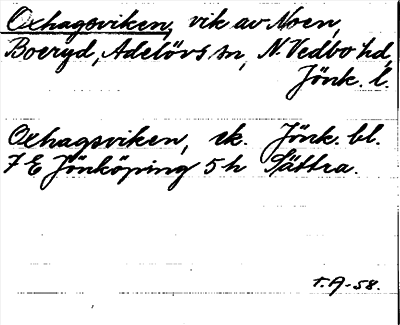 Bild på arkivkortet för arkivposten Oxhagsviken