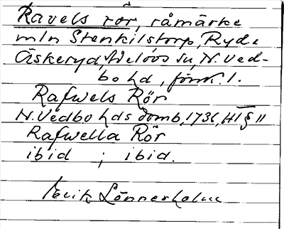 Bild på arkivkortet för arkivposten Ravels rör