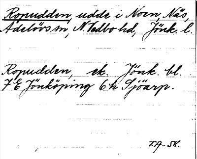 Bild på arkivkortet för arkivposten Ropudden