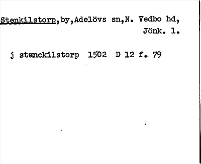 Bild på arkivkortet för arkivposten Stenkilstorp